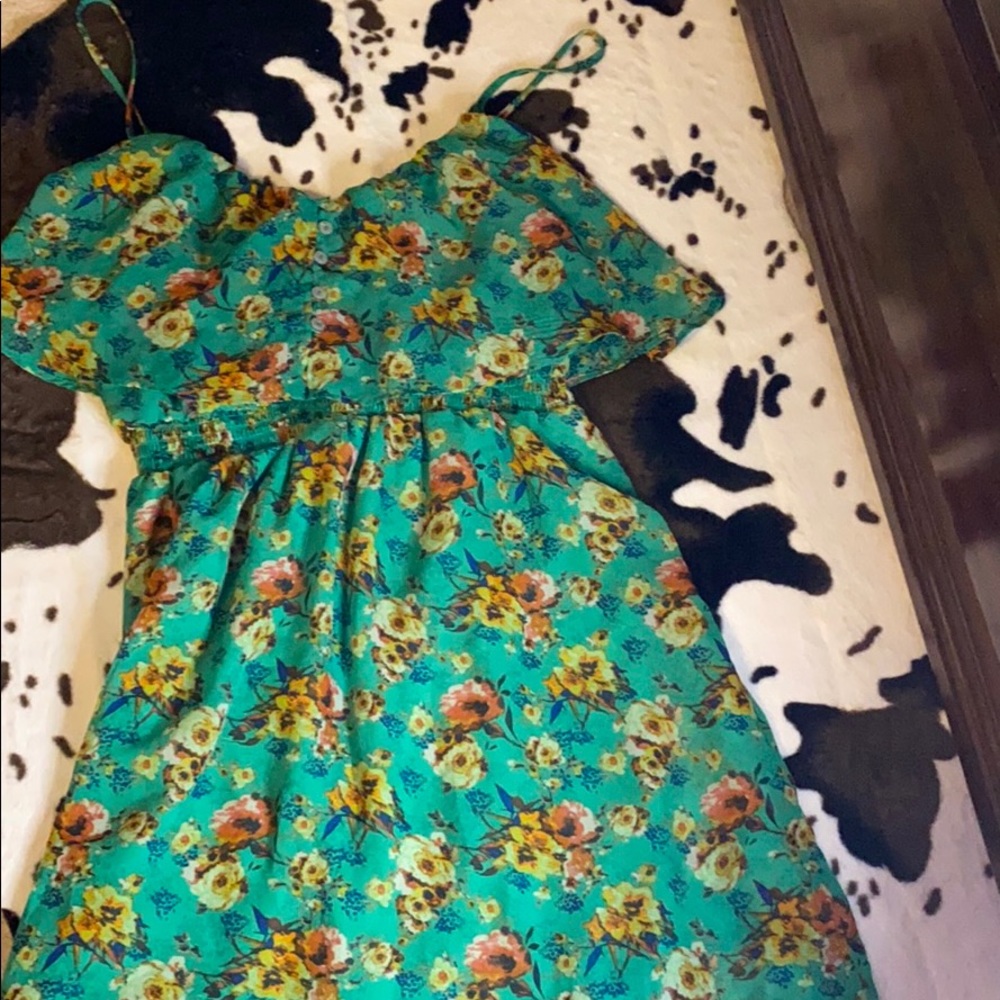 Large floral dress